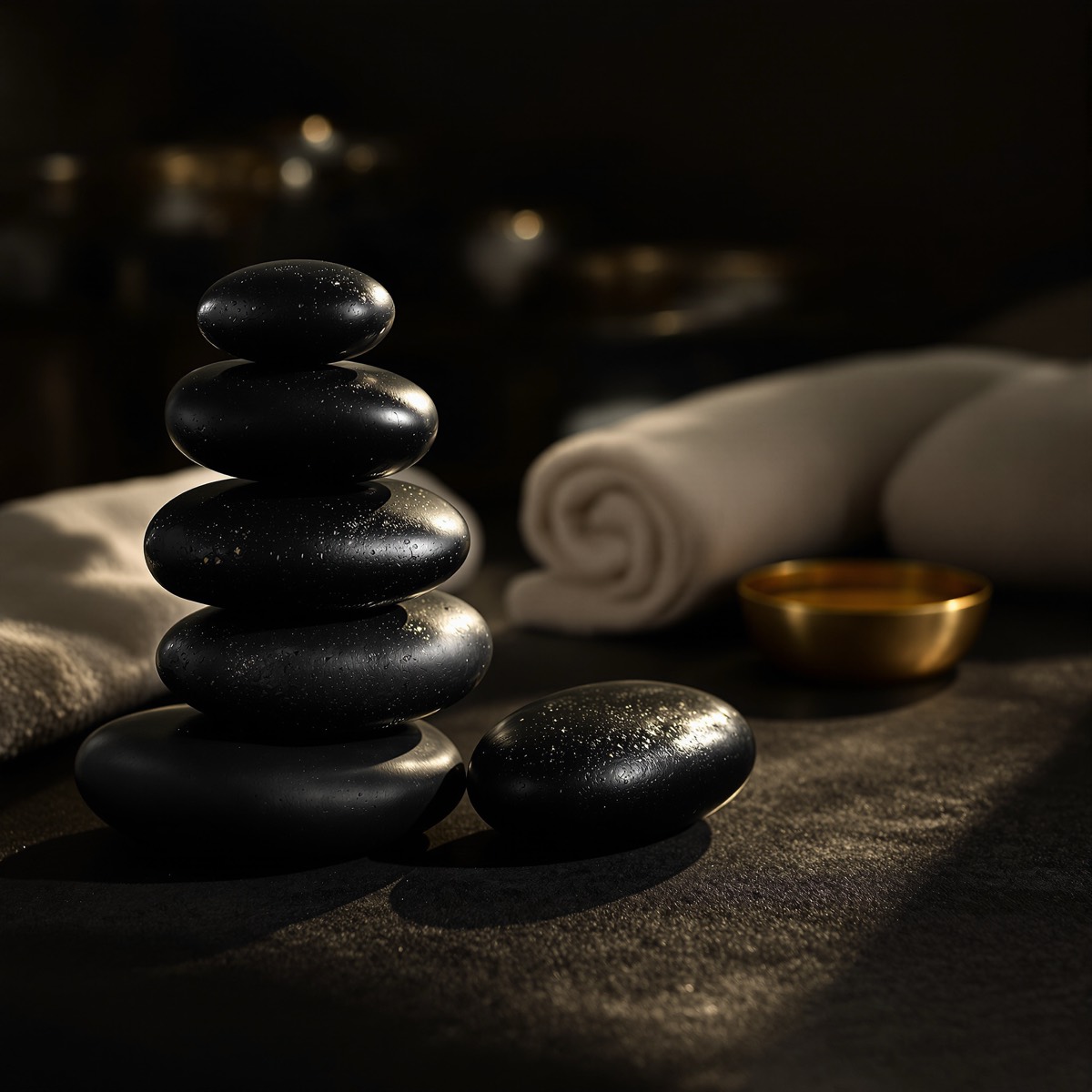 Basalt massage stones